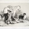 Man with his horse and dog, Cumberland.