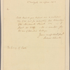 Letter to the Secretary of State [Jacob Rutsen Van Rensselaer, Albany]
