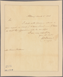 Letter to Hiram Ketchum [New York?]