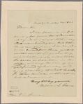 Letter to J[ohn] C[anfield] Spencer [Washington]