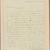Letter to the Post Master, Trenton, N. J.