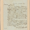 Letter to Zebedee Ring [New York?]