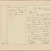 Letter to N[athaniel] F. Williams, Baltimore