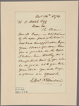 Letter to R. D. Hatch [New York]