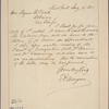 Letter to Myron H. Clark, Albany