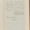 Letter to [Nathaniel F.] Moore, Garrison['s] [N. Y.]