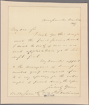 Letter to M. M. Jones