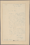 Letter to Mary [L.] Booth [New York]