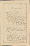 Letter to Mary L. Booth [New York]