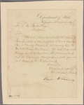 Letter to L[afayette] C[urry] Baker, Detective [Secret Service Bureau, Washington]
