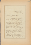 Letter to George T. Elliot, MD