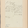 Letter to George T. Elliot