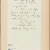Letter to A. E. M. Purdy