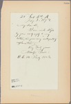 Letter to A. E. M. Purdy