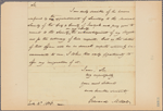 Letter to Dr. [Nicholas] Romaine