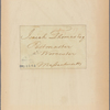 Letter to Isaiah Thomas, Postmaster, Worcester