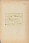 Letter to Isaiah Thomas, Postmaster, Worcester