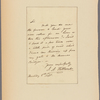 Letter to Mr. Bishop