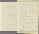 Letter to G[eorge William] Warren [Albany]