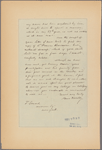Letter to Dr. [Thomas Addis] Emmet, New York
