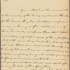 Letter to H[enry] U[stick] Onderdonk