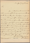 Letter to H[enry] U[stick] Onderdonk