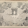 Vue de la place de l'Étoile, projetée, d'après un dessin de M. Wibaille, architecte