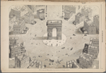 Vue de la place de l'Étoile, projetée, d'après un dessin de M. Wibaille, architecte