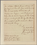 Letter to David Mendes Dacosta [Stade?]