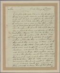 Letter to Maj. Gen. [Benjamin] Lincoln