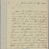 Letter to B[enjamin] Lincoln