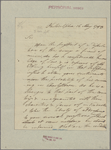 Letter to B[enjamin] Lincoln