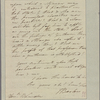 Letter to B[enjamin] Lincoln