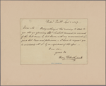 Letter to [Joseph Alston.]