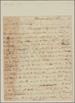 Letter to Mrs. [Elias] Boudinot, Baskinridge [N. J.]