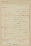 Letter to Elisha Boudinot, Hanover [N. J.]