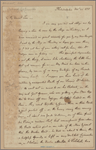 Letter to Mrs. [Elias] Boudinot, Baskinridge [N. J.]