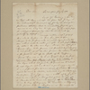 Letter to [Thomas Sim Lee, Annapolis?]