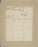 Letter to [Thomas Sim Lee, Annapolis?]