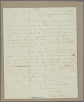 Letter to Thomas S[im] Lee [Annapolis]