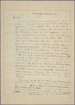 Letter to [Horatio] Gates