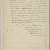 Letter to [Horatio] Gates