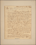 [Letter to Gov. --James] Hamilton [Philadelphia]