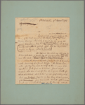 Letter to Gen. [George] Washington