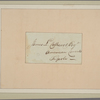 Letter to Consul [Richard] O'Brien