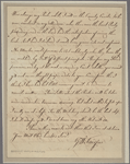 Letter to [George Washington?]