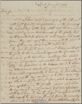 Letter to Edward Telfair, Savannah, Ga.