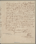 Letter to Edward Telfair, Savannah, Ga.