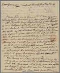 Letter to Gov. [Thomas Sim] Lee, Annapolis
