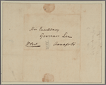 Letter to Gov. [Thomas Sim] Lee, Annapolis